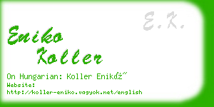 eniko koller business card